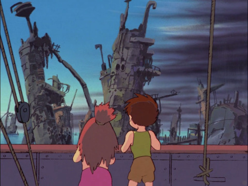 Future Boy Conan 05 wrecked ships